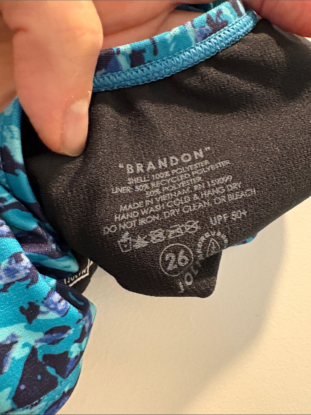 Jolyn Brandon 2 Ripley Patterned One-Piece Swimsuit Size 26 - Picture 6 of 7